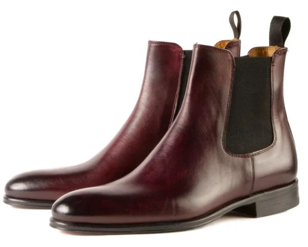 Wexford Chelsea Boot in Oxblood – Smart Casual Staple for Modern Men
