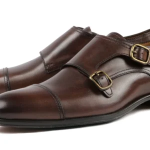 Camden Monk Double Strap – Modern Take on a Classic Design (Brown)