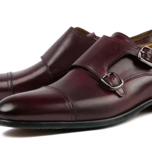 Camden Monk Double Strap – Modern Take on a Classic Design (Oxblood)