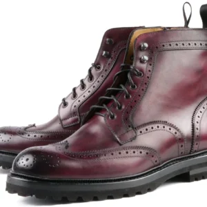 Bennett Oxblood Wingtip Brogue Boot – Refined Style for Urban Explorers