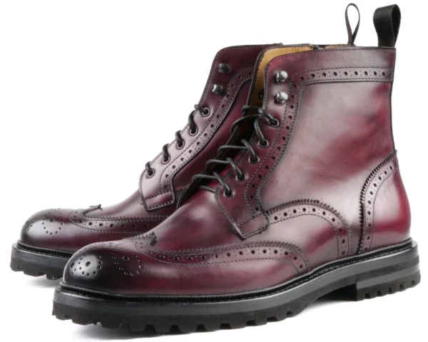 Bennett Oxblood Wingtip Brogue Boot – Refined Style for Urban Explorers