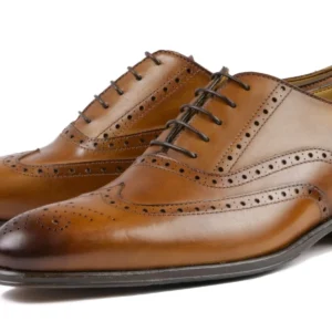 Bedford Wingtip Oxford Brogue – A Heritage-Inspired Formal Essential in Light Tan