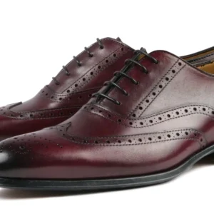 Bedford Wingtip Oxford Brogue – A Heritage-Inspired Formal Essential in Oxblood