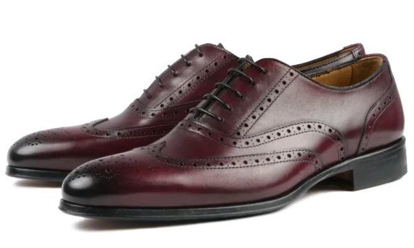 Bedford Wingtip Oxford Brogue – A Heritage-Inspired Formal Essential in Oxblood