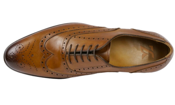 Bedford Wingtip Oxford Brogue – A Heritage-Inspired Formal Essential in Light Tan - Image 3