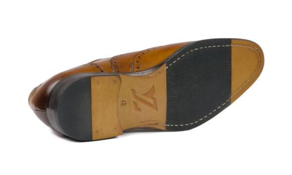 Bedford Wingtip Oxford Brogue – A Heritage-Inspired Formal Essential in Light Tan - Image 2